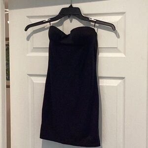 Victoria's Secret Black Strapless Bodycon Dress